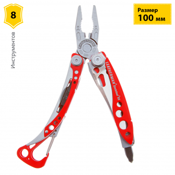 Мультитул LEATHERMAN SKELETOOL RX 7 функций, красный